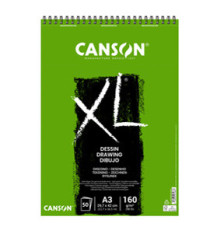 Album spiralato lato corto XL drawing - A3 - 160 gr - 50 fogli - Canson