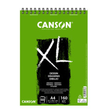 Album spiralato lato corto XL drawing - A4 - 160 gr - 50 fogli - Canson