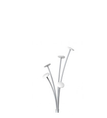 Appendiabiti - con portaombrelli - 5 posti - 187 cm - bianco - Alba