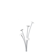 Appendiabiti - con portaombrelli - 5 posti - 187 cm - bianco - Alba
