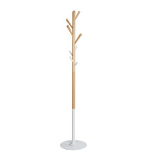 Appendiabiti - Ø35,5 x H175 cm - legno - bianco - Alba
