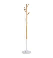 Appendiabiti - Ø35,5 x H175 cm - legno - bianco - Alba