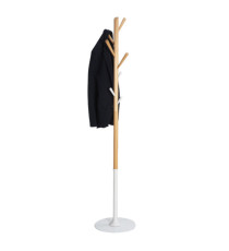 Appendiabiti - Ø35,5 x H175 cm - legno - bianco - Alba