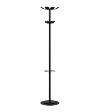 Appendiabiti Easycloth Black Edition - 8 posti - acciaio - nero - Paperflow