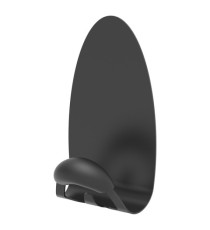 Appendiabiti magnetico - 8 x 7,5 x 11,5 cm - 1 posto - nero - Alba