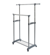 Appendiabiti su ruote Gastone - 2 barre - Perfetto