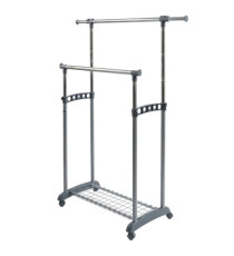 Appendiabiti su ruote Gastone - 2 barre - Perfetto