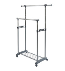 Appendiabiti su ruote Gastone - 2 barre - Perfetto