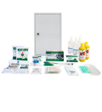 Armadietto di pronto soccorso 102/M - 46x30x14 cm - metallo - oltre 3 persone - bianco - PVS