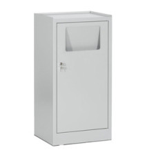 Armadietto portabiancheria - con sacco - 50 x 40 x 100 cm - grigio - Tecnotelai