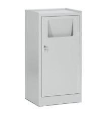 Armadietto portabiancheria - con sacco - 50 x 40 x 100 cm - grigio - Tecnotelai