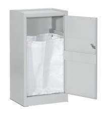 Armadietto portabiancheria - con sacco - 50 x 40 x 100 cm - grigio - Tecnotelai