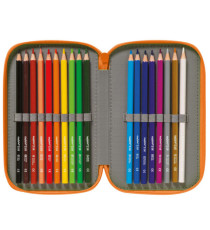 Astuccio 3 zip - 13 x 20 x 7,5 cm - colori e fantasie assortiti - Carioca
