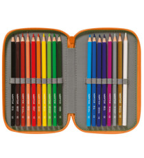 Astuccio 3 zip - 13 x 20 x 7,5 cm - colori e fantasie assortiti - Carioca