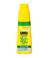 Attaccatutto Twist&Glue ReNature - 35 ml - senza solventi - bianco - UHU
