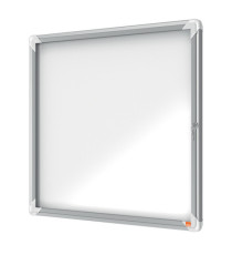 Bacheca per esterni - fondo magnetico bianco - 6 fogli A4 - orizzontale - Nobo
