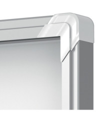 Bacheca per esterni - fondo magnetico bianco - 6 fogli A4 - orizzontale - Nobo