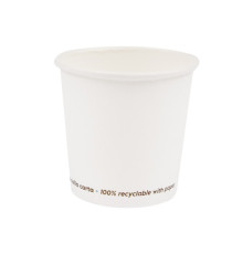 Bicchiere caffè - carta - 100 ml - bianco - Signor Bio - conf. 50 pezzi