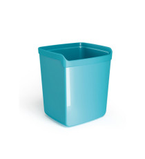Bicchiere portapenne Mydesk - 8,7 x 7,4 x 10 cm - turchese - Arda