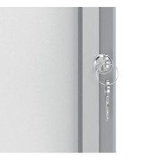 Bacheca per interni - fondo magnetico bianco - 4 fogli A4 - verticale - Nobo