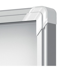 Bacheca per interni - fondo magnetico bianco - 4 fogli A4 - verticale - Nobo