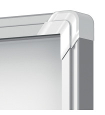 Bacheca per interni - fondo magnetico bianco - 4 fogli A4 - verticale - Nobo