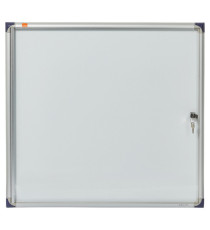 Bacheca per interni ultrapiatta - fondo in metallo magnetico bianco - 6 fogli A4 - orizzontale - Nobo