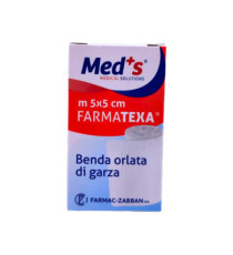Benda di garza orlata - 5 cm x 5 mt - Med's - conf. 12 pezzi