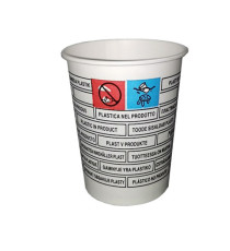 Bicchieri in carta - 180 ml - con marcatura S.U.P - Dopla - conf. 50 pezzi