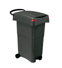 Bidone mobile a pedale - 80 L - 40x65x81 cm - PPL - grigio - Mobil Plastic