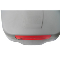 Bidone mobile Push - con coperchio - 49x54x95 cm - 100 L - grigio/rosso - Mobil Plastic
