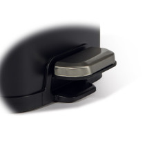 Bidone Pico - con pedale e vaschetta - 6 L - nero satinato - Perfetto