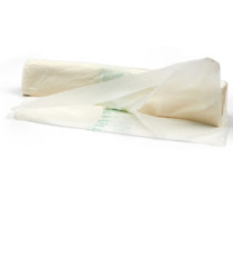 Biosacco per immondizia - 42x42 cm - 10 L - 19 micron - bianco - Perfetto - rotolo da 15 sacchi