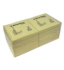 Blocchetto biglietti adesivi - giallo - 75 x 75mm - 70gr - 100 fogli - Starline