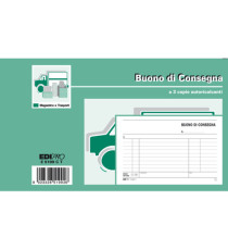 Blocco buoni consegna - 33 fogli 3 copie autoricalcanti - 10 x 17cm - Edipro