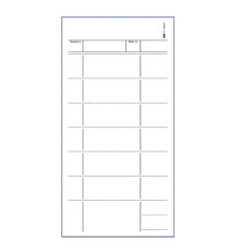 Blocco comande a 7 tagliandi - 25/25 fogli autoricalcanti - 22 x 10cm - Edipro
