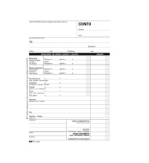Blocco conto albergo/pensione - 7 giorni - uso mano - 23 x 15cm - 100 fogli - Edipro