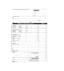 Blocco conto albergo/pensione - 7 giorni - uso mano - 23 x 15cm - 100 fogli - Edipro