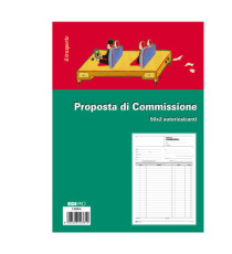 Blocco copia commissioni - 50 fogli 2 copie autoricalcanti - 29,7 x 21cm - Edipro