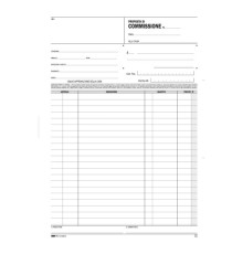 Blocco copia commissioni - 50 fogli 2 copie autoricalcanti - 29,7 x 21cm - Edipro