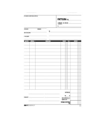Blocco fattura 1 aliquota - 33 fogli 3 copie autoricalcanti - 23 x 14,8cm - Edipro