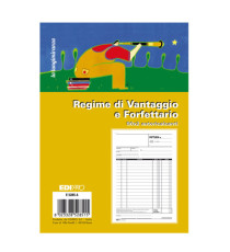 Blocco fattura contribuenti min/forfett. - 22x14,8 - 50x2 fogli autoric. - E5285A - EdiPro