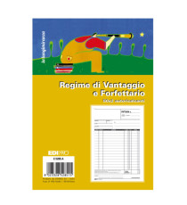 Blocco fattura contribuenti min/forfett. - 22x14,8 - 50x2 fogli autoric. - E5285A - EdiPro