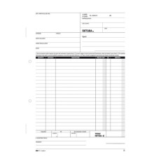 Blocco fatture 1 aliquota Iva - 50/50 fogli autoricalcanti - 29,7 x 21cm - Edipro