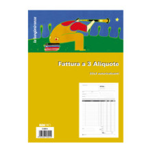 Blocco fatture 3 aliquote Iva - 33 fogli 3 copie autoricalcanti - 29,7 x 21cm - Edipro