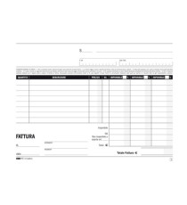 Blocco fatture 3 aliquote Iva - 50 fogli 2 copie autoricalcanti - 15 x 23cm - Edipro