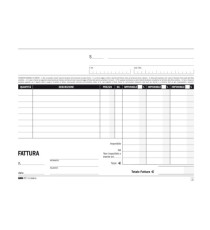 Blocco fatture 3 aliquote Iva - 50 fogli 2 copie autoricalcanti - 15 x 23cm - Edipro