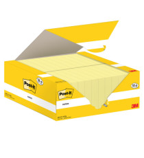 Blocco foglietti Post-it Notes - 653-CY-VP24 - 38 x 51 mm - giallo Canary - 100 fogli - Post-it - conf. 24 blocchi