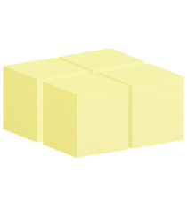 Blocco foglietti Post-it Notes - 654-CY-VP24 - 76 x 76 mm - giallo Canary - 100 fogli - Post-it - conf. 24 blocchi