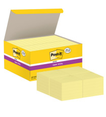 Blocco foglietti Post-it Super Sticky - 622-SSCY-VP24-EU - 47,6 x 47,6 mm - giallo Canary - 90 fogli - Post-it - conf. 2
